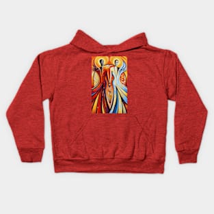 ice and fire Kids Hoodie